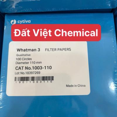 Giấy lọc định tính số 3 WHATMAN 6um, Ø 110mm (hộp 100 tờ)